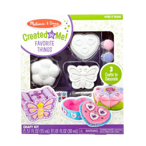 Melissa & Doug Favorite Things Treasure Box and Bank Craft Kit