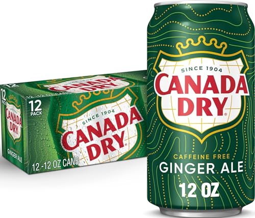 12 Pack Canada Dry Ginger Ale Soda Cans