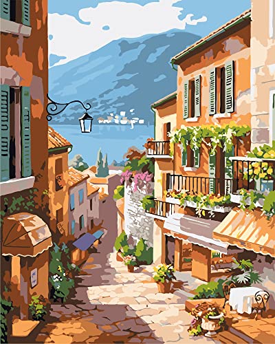 Beginner Scenery Paint by Numbers Kit for Adults