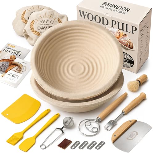 9-Inch Round Wood Pulp Banneton Bread Proofing Basket