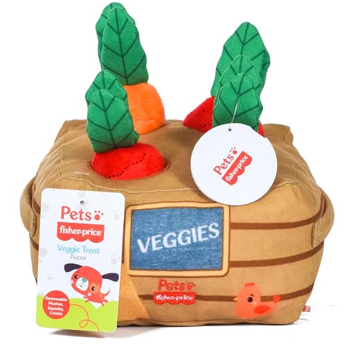 Fisher-Price Veggie Treat Puzzle Burrow Dog Toy