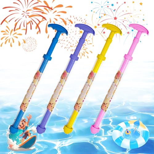 4 Pack Fireworks Effect Water Guns for Adults