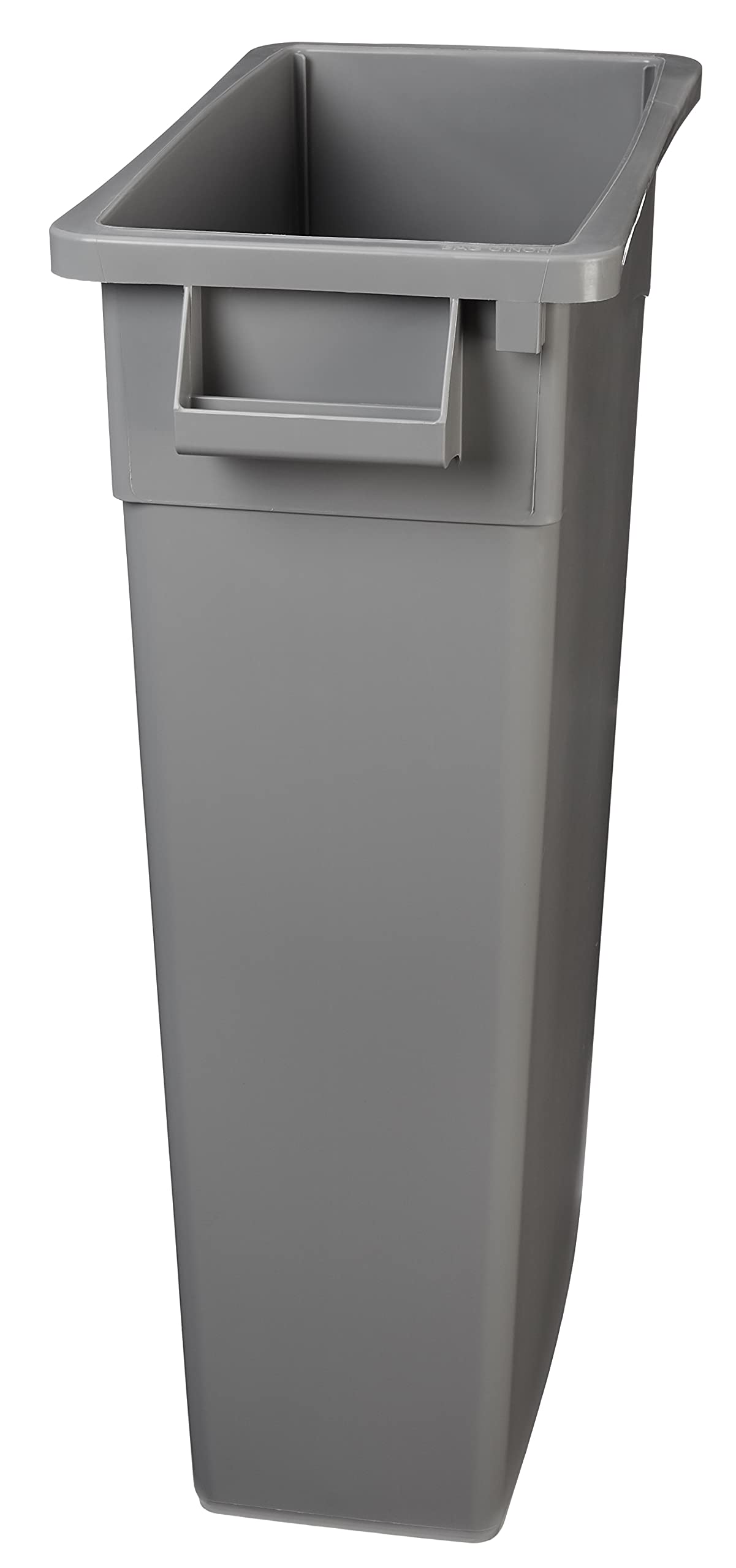 Amazon Basics - Rectangular Commercial Slim Trash Can, 23 gallons (Pack of 1), Grey(Previously AmazonCommercial brand)