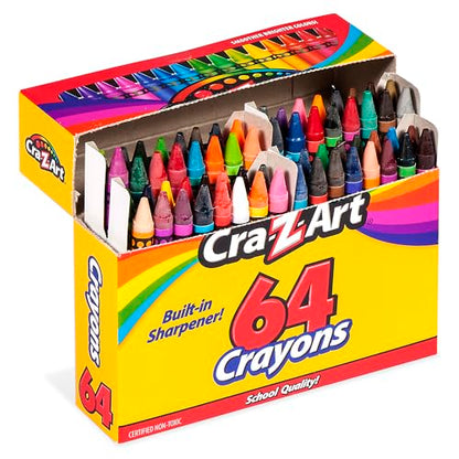 Cra-Z-Art 64 Assorted Crayons Pack of 4