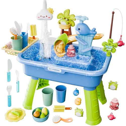 Toddler Water Table Play Sink with Pump