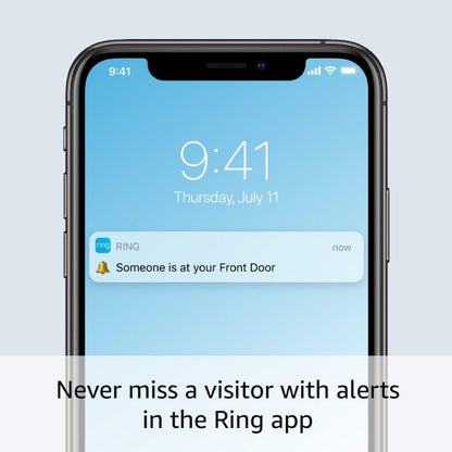 Ring Wired Video Doorbell Plus with Security Features
