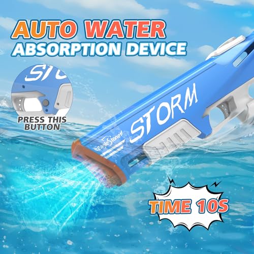 EagleStone Electric Water Gun for Kids Age 8-12, Automatic Squit Gun for Adults 33FT, Modular Battery Powered Auto Water Soaker, Kids Toy, Summer Party Favor Pool Beach Backyard Outdoor Toy Game