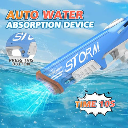 EagleStone Electric Water Gun for Kids Age 8-12, Automatic Squit Gun for Adults 33FT, Modular Battery Powered Auto Water Soaker, Kids Toy, Summer Party Favor Pool Beach Backyard Outdoor Toy Game