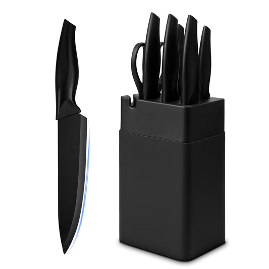 7-Piece Kitchen Knife Set with Block