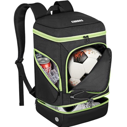 Soccer Backpack with Ball Holder and Cleat Compartment