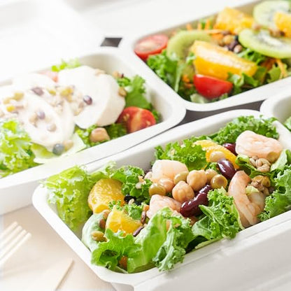 Freshware Biodegradable Clamshell Food Containers 50-Pack