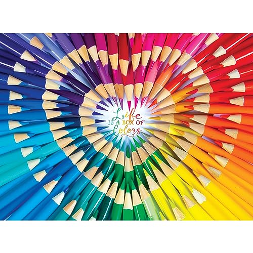 RoseArt 1000 Piece Life Is a Box of Colors Puzzle