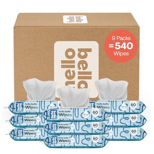 540 Count Hello Bello Unscented Baby Wipes