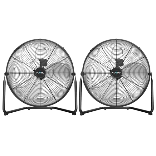 2 Pack 20 Inch High Velocity Industrial Drum Fan