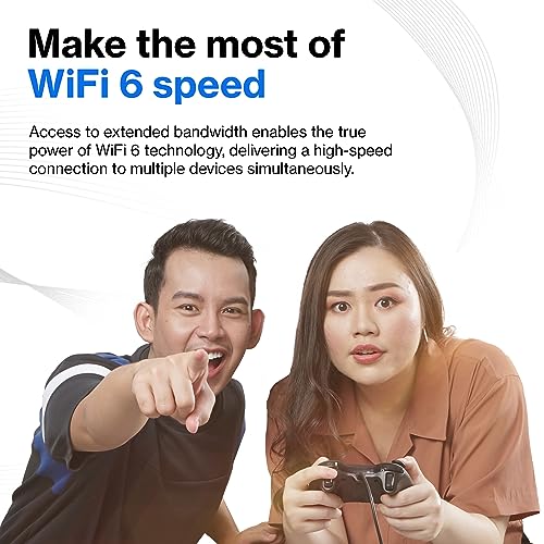 Linksys AX1800 Wi-Fi 6 Router Home Networking, Dual Band Wireless AX Gigabit WiFi Router, Speeds up to 1.8 Gbps and coverage 1,500 sq ft, Parental Controls, maximum 20 devices (E7350)