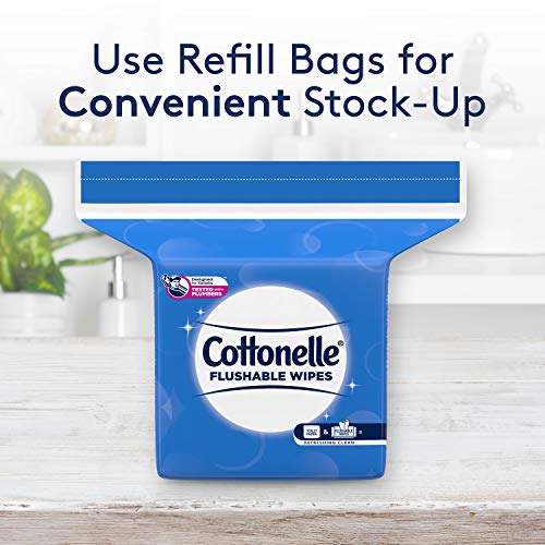 UPDATE: SOLD OUT! Cottonelle Flushable Wet Wipes - 1 Refill Pack, 168 Total Flushable Wipes