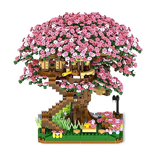2138 Piece Cherry Blossom Bonsai Tree Building Kit