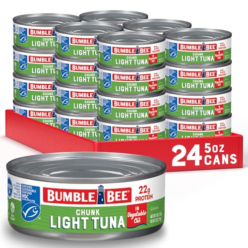 24 Pack Bumble Bee Chunk Light Tuna in Oil