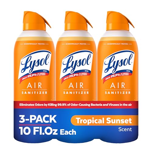 3 Pack Lysol Air Sanitizer Spray 10 oz