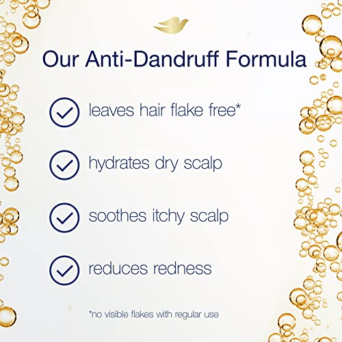 Dove DermaCare Anti Dandruff Shampoo for Dry, Itchy Scalp Dryness and Itch Relief Dry Scalp Treatment with Pyrithione Zinc 12 oz