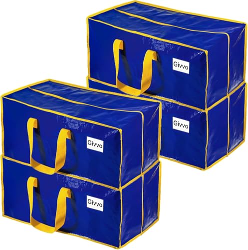 4 Pack Heavy Duty Extra Large Moving Storage Bags
