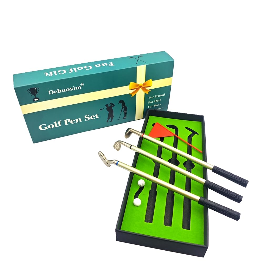 Mini Desktop Golf Pen Set with Putting Green