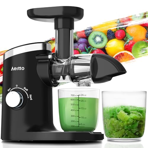 Aeitto Slow Masticating Juicer, High Yield, Easy Clean