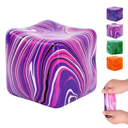 Gel Filled Squishy Stress Relief Cube Toy