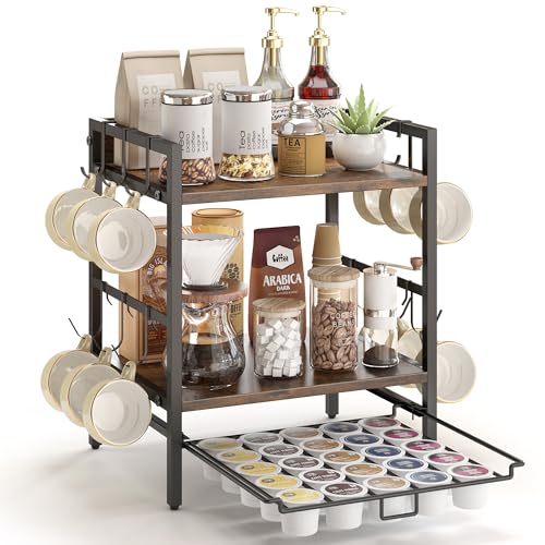 3-Tier Coffee Pod and Mug Holder Organizer
