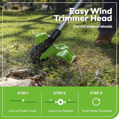 Greenworks 60V Cordless Trimmer & Blower Combo