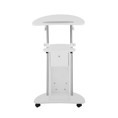 Adjustable Height Rolling Laptop Cart by Techni Mobili