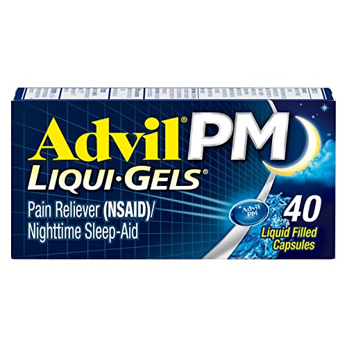 40 Count Advil PM Liqui-Gels Pain Reliever Sleep Aid