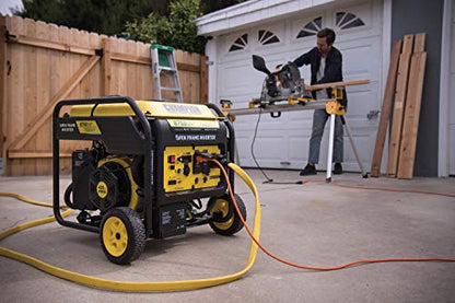 Champion Power Equipment 8750-Watt Electric Start Home Backup Portable Open Frame Inverter Generator with Quiet Technology