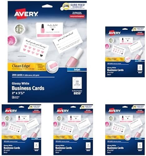 200 Count Avery Printable Business Cards