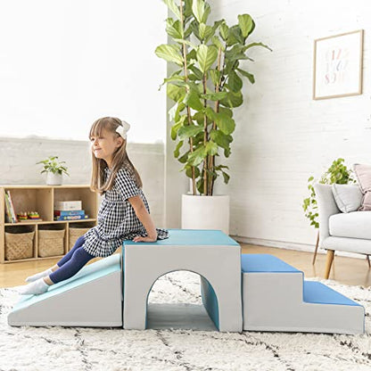 ECR4Kids Tunnel Climber Toddler Playset, 3-Piece