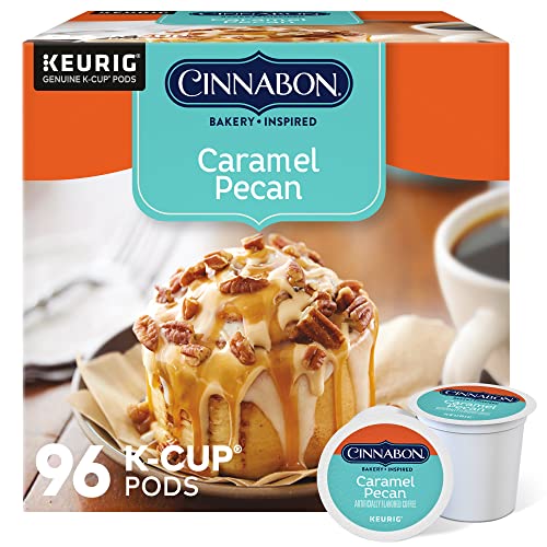 96 Count Cinnabon Caramel Pecan Coffee K-Cup Pods