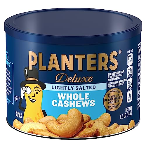 8.5 oz Planters Lightly Salted Whole Cashews Canister