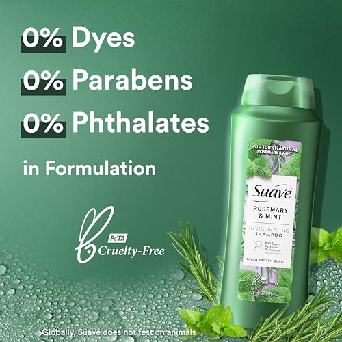 UPDATE: DEAD ❗ UPDATE Suave Professionals Invigorating Shampoo for Dry and Damaged Hair Rosemary and Mint Paraben free and Dye free Hair 28 fl oz