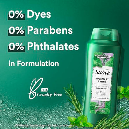 UPDATE: DEAD ❗ UPDATE Suave Professionals Invigorating Shampoo for Dry and Damaged Hair Rosemary and Mint Paraben free and Dye free Hair 28 fl oz