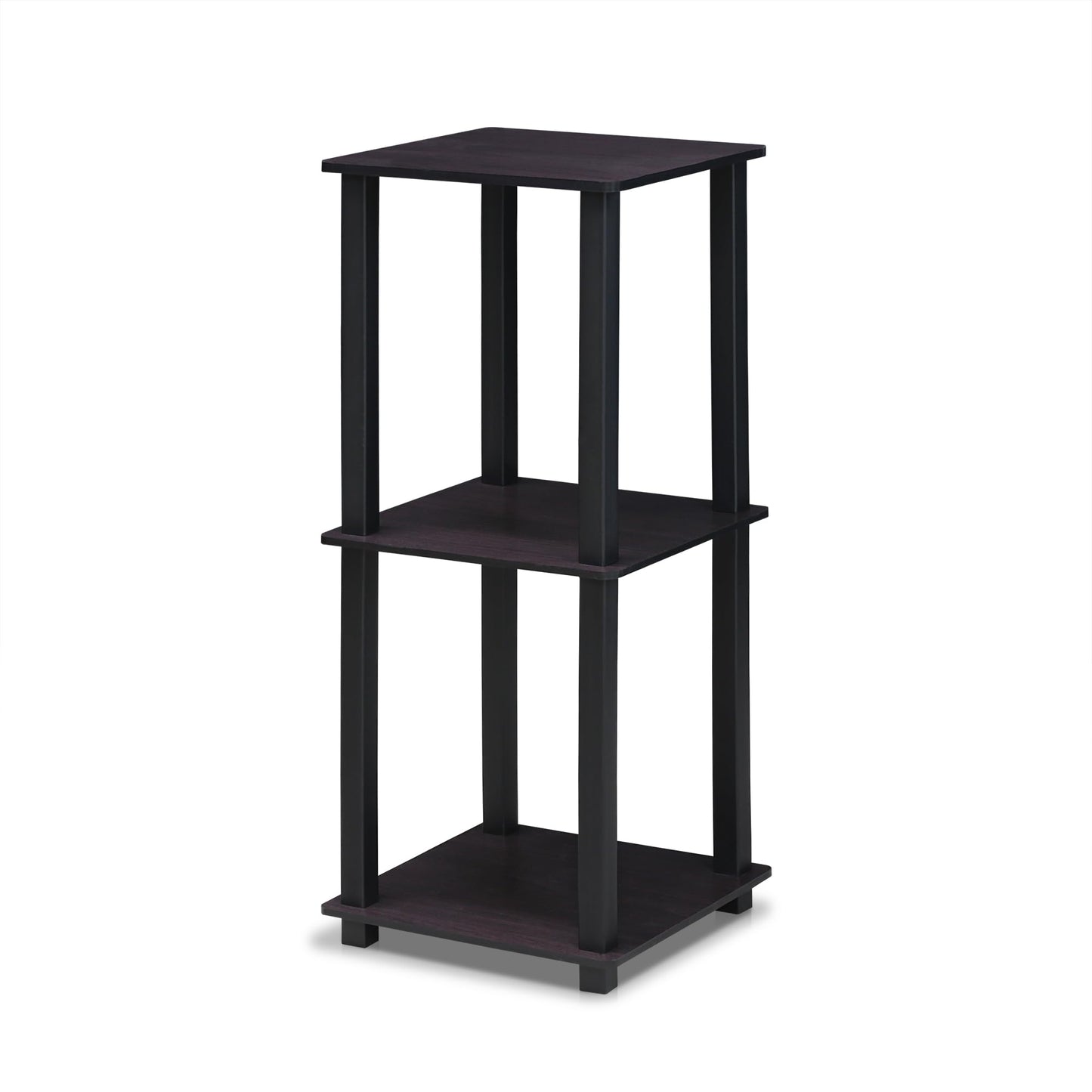 Furinno Set of 2 Dark Walnut End Tables