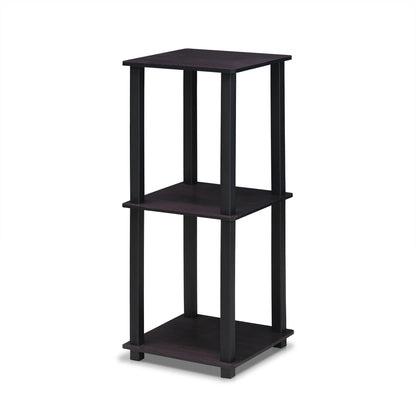 Furinno Set of 2 Dark Walnut End Tables