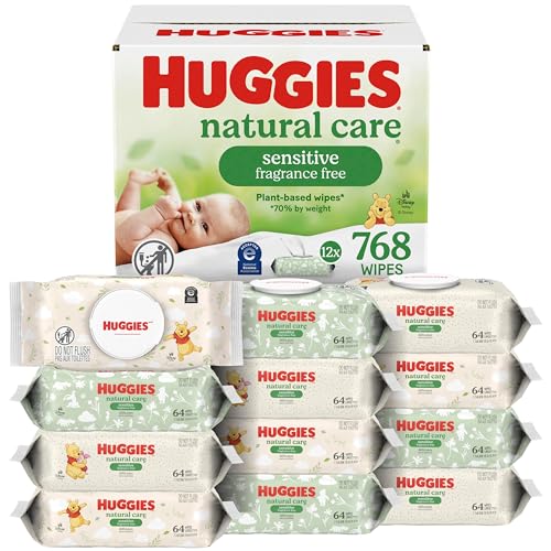 768 Count Huggies Natural Care Baby Wipes