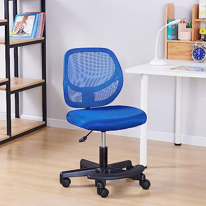 Kids Adjustable Low-Back Desk Chair with Footrest
