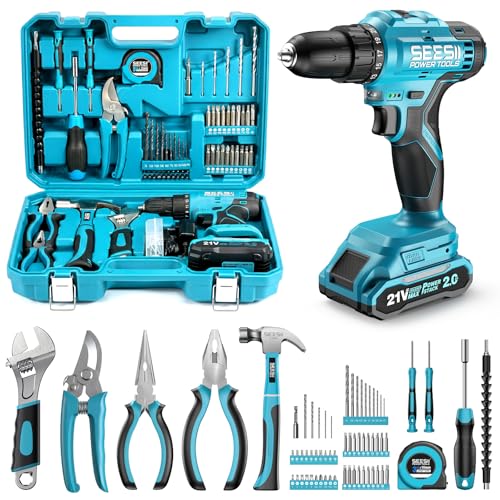 21V Cordless Power Drill and 190 Piece Tool Kit
