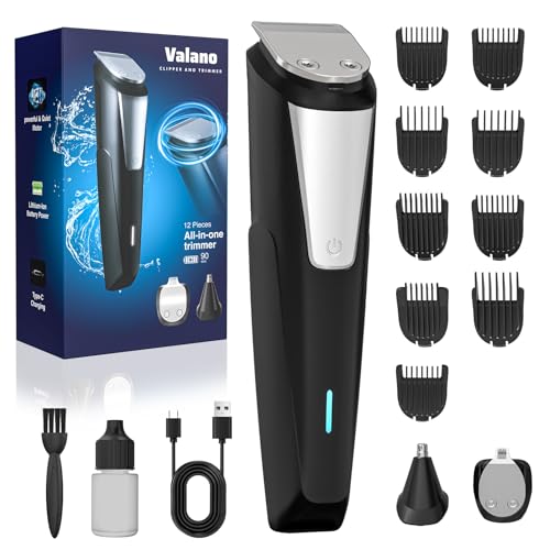 Cordless Rechargeable Beard Trimmer and Hair Clipper Kit