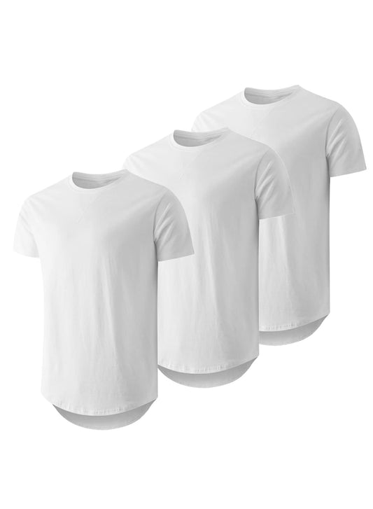 3 Pack Hipster Crewneck Athletic T-Shirts for Men