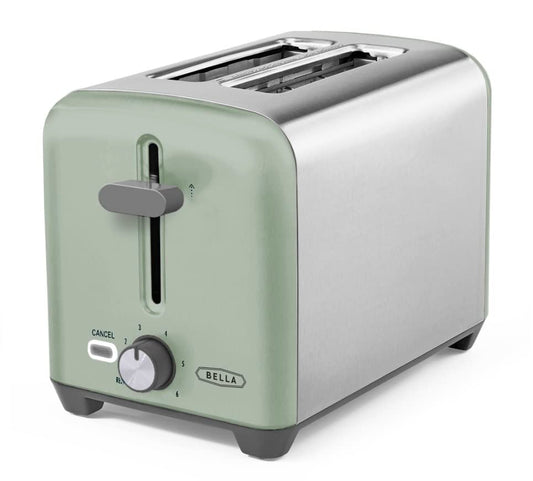 BELLA 2-Slice Toaster with Drop-Down Crumb Tray