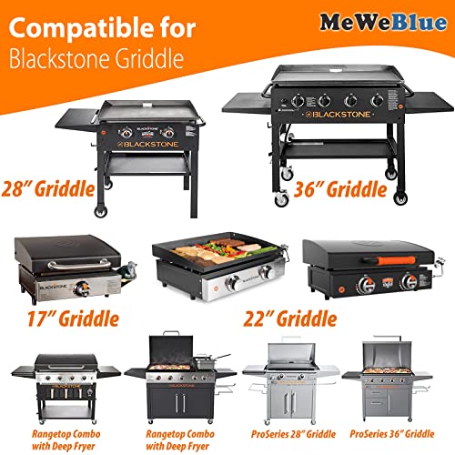 MeWeBlue 20-Pack Blackstone Grease Cup Liners, Blackstone Griddle Accessories, Grease Catcher Liners for Blackstone Grill, Aluminum Foil Drip Pan Compatible Blackstone Griddle 36" 30" 28" 22" 17"