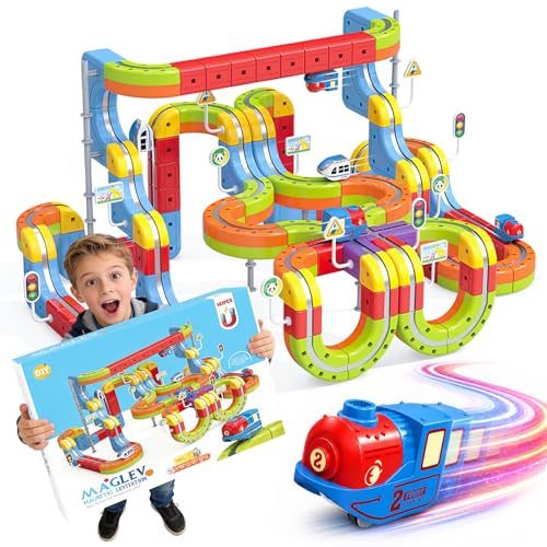 141 Piece Electric Train and Flexible Race Track Set