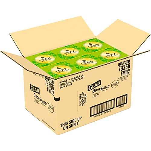40 Count Glad ForceFlex Kitchen Trash Bags